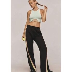 NEW Spiritual Gangster Embry‎ Flare Track Pants Black Small